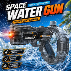 Electric Water Gun with Flashing Function Continuous Powerful Spray Water Gun Summer Outdoor Toy Water Gun Children Adults Gift