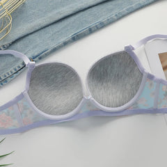 2-Pieces High quality Women's Flower Printed Bra Underwear Set Women's Autumn/Winter New Underwear Underwear Underwear A2173