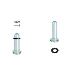2pcs Glass Ear Gauges Stretching Kit Short Taper Expander 1.6-16mm