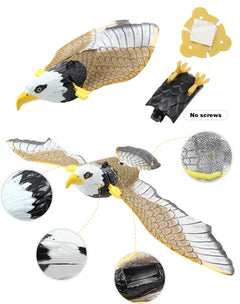 NONOR Cat Interactive Toys Simulation Bird Electric Hanging Eagle Flying Bird Cat Teasering Play Cat Stick Scratch Rope Pet Toys