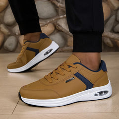 Men's Casual Sports Shoes Waterproof Walking Sports Shoes Casual Men's Leather Sports Shoes Non-slip Shoes Men's Tennis Shoes