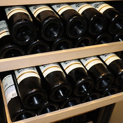 Compressor Wine Cabinet Freestanding Glass Door Beverage Cooler Display Chiller for Home Bar Club Party Beverage Storage