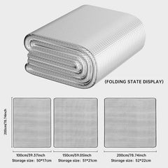 Outdoor Camping Foam Foil Mat Portable Moisture-proof Pad Picnic Beach Mat Aluminum Insulation Sleeping Pad Camping Supplies