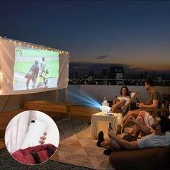 NEW Mini Projector  WIFI 6 and Bluetooth 4K 1080P 130'' Screen Movie Projector