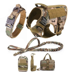 Tactical Vest Pet German Shepherd Golden Retriever Tactical Training Dog Harness and Leash Set For All Breeds Dogs