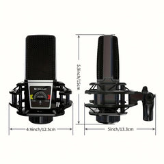 Tenlamp PKPRO Large Diaphragm Condenser Mic, 26mm Gold-Plated Head, Phantom Power, USB/XLR Dual-Circuit,  Gaming Streaming Podcast Mic with Stand, Noise Cancellation for PC PS5 Karaoke Video Conferencing