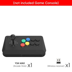DATA FROG Wireless Fighting Game Arcade Joystick Controller for Retro Game Console, PC/Android/iOS Home Arcade Stick Keyboard