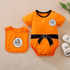 0-18M Baby Girl Boy Costume Anime Clothes Newborn Romper Infant Luffy Akatsuki Vegeta Cosplay Jumpsuit Toddler Halloween Costume