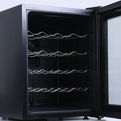 46L Freestanding Wine Cooler Refrigerator 20-Bottle Wine Cabinet Fridge for House hold or Hotel Use Electric Power Source