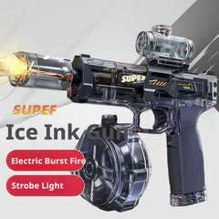 Electric Water Gun Absorb Water Continuous Shooting, Lights With Auto Sensor Water Gun, Summer Outdoor Beach Pool Toy For Kids