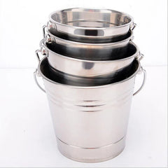 Stainless Steel Ice Bucket Champagne Wine Beer Cooler with Handle for Home Kitchen Party Bar Portable 1.5L/2L/2.5L /2.8L