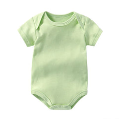 0-2Y Baby Bodysuit 80cm Girl 100% Cotton Summer Boutique Baby Clothes Boy Newborn Grey Green Purple Orange Plain White Rompers