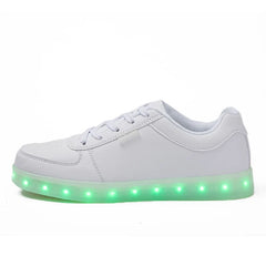 Men Shoes Glowing Light Led Women Spring Fashion Casual Sport Lamp Party Golden Silver Boots Luminous Dancing Flats Sneaker