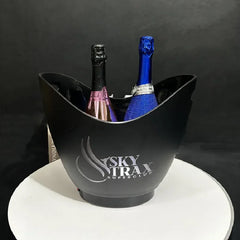 Rechargeable LED Ice Bucket  Crown Shaped Wine Beer and Champagne Cooler with Glowing Light for Bar Party and Nightclub Use