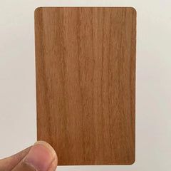 1pcs  12 colors wood 13.56mhz NFC Blank Bamboo black walnut cherry beech Wooden Membership Card NFC Contactless Business Card