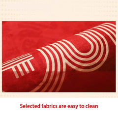 Red Simple Luxury Carpet for Living Room Chinese Style Decoration Home Bedroom Carpets Area Rug Non-slip Dining Room Mat Bedside