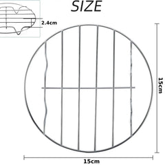 6/7/8 Inch Round Cooling Rack Stainless Steel Cooking Steaming Roasting Rack for Oven Pot Air fryer Pressure Cooker Cake Pan