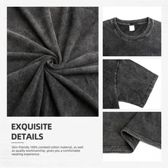 Suika Dr.STONE Anime Asagiri Gen Washed T-shirt Oversized Tee Shirt Summer Short Sleeve Cotton Tops Men Women Clothing