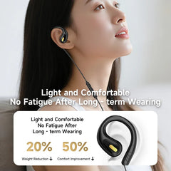 YX2 Clip-on Wired Control Type C&3.5mm Headphones 9D Surround Sound Bass Earbuds Sports Gaming Headset ENC Earphones For Samsung