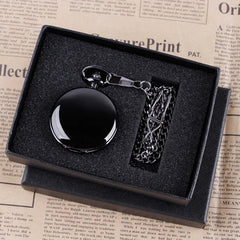 Luxury Gold Quartz Pocket Watch Gift Box Set For Family Fashion Casual Necklace Pendant Unisex Pocket&Fob Chain Watches with Box