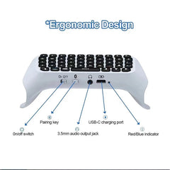 Wireless Bluetooth Keyboard For PS5 Playstation PS 5 Controller Gamepad Gaming Game Pad Accessories Control Command Gamer Kit
