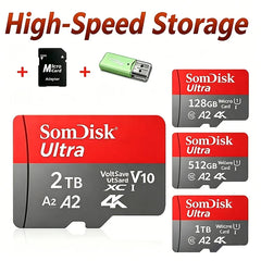 128gb Micro Tf/ SD Card Class 10 High Speed Memory Cards Stable