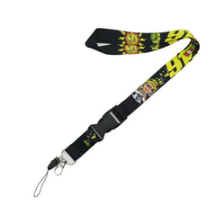Car Motorcycle JDM Cultural Keychain Buckle Lanyard Employee's Card ID Mobile Phone Keyring Hanging Neck Lanyard Quick Release