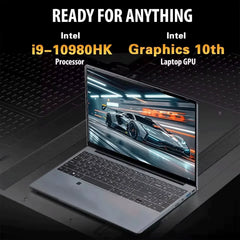 New 15.6" Portable LaptopIntel Core I9-10980HK 32GB RAM 2TB SSD Windows 11 5000mAh Fingerprint Office Gaming Notebook PC