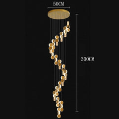 Modern Crystal stair chandelier lights indoor lighting Ceiling lamp hanging light led Chandeliers for living room indoor lightin
