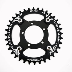 ALLTOO Bike Part Bicycle Crankset Bafang 104BCD Motor Aluminum Alloy Chainring Mid Drive Adapter For Electric E-bike 32T-52T