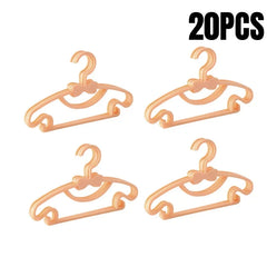 5-50pcs Baby Hangers Plastic Kids Clothes Storage Hanger for Nursery