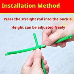 3/6/10 Layers Plant Support Plant Stakes Round Plant Support Ring Plastic Plant Cage Holder Flower Pot Climbing Trellis