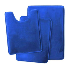 G6KF Set of 3 Bathroom Rugs Toilet Mats Super Absorbent Floor Mat European Decoration