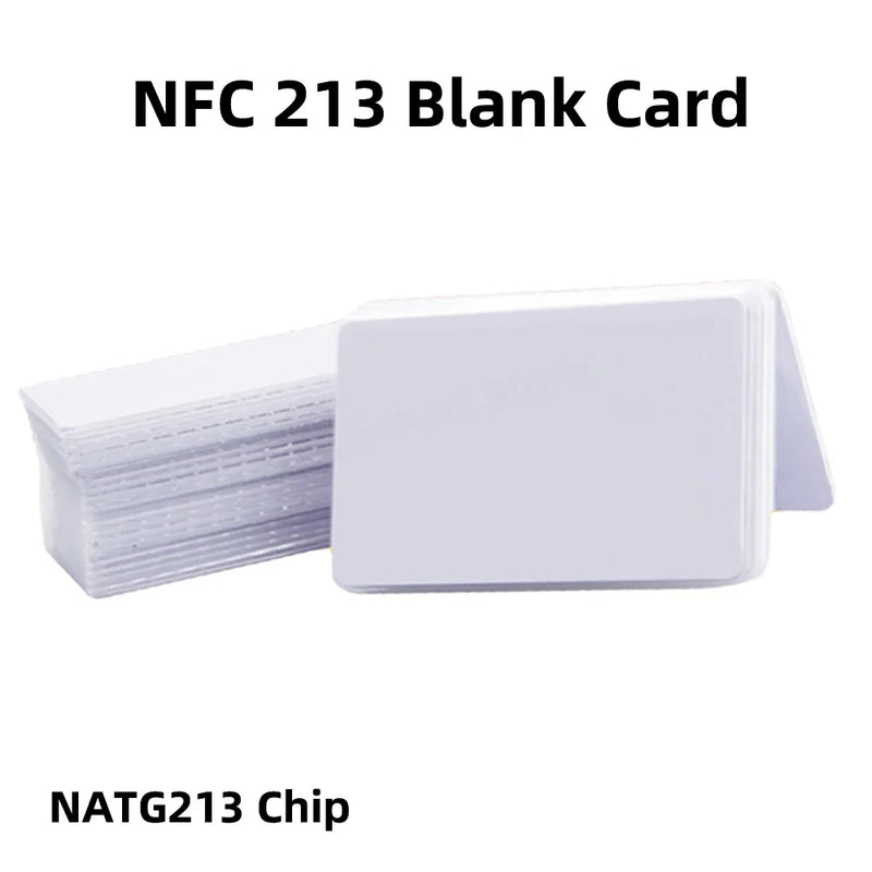 10/50pcs NFC Ntag216 Ntag215 Ntag213 White Card TAG ISO14443A RFID Cards Ntag 213 Chip for All NFC Enabled Phones