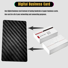Digital Business Card NFC Carbon Fiber Card NFC Business Card Fast Reading Ntag 215 Smart Name Card  Social Recognition Card