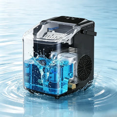 Countertop Portable Ice Maker Quick Production Bullet‑Style Hollow Ice Cubes Compact Ice Making Machine for Home & Outdoor