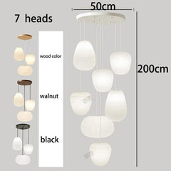 Nordic Home Decoration Stair Chandelier LED Pendant Lights Modern Ceiling Light Indoor Lighting Fixtures For Living Room Bedroom