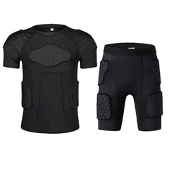 Sports Honeycomb Anti-Collision Suit Anti-Collision T-Shirt Shorts Football Cycling Sports Protective Gear