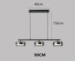 Nordic Minimalist Glass Pendant Lights Dimmable Table Dining Room Kitchen Island Ceiling Chandelier Indoor Lighting Fixture