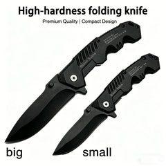 This multi-functional all-in-one folding knife is a portable tool for outdoor camping, hiking, survival, and household peeling