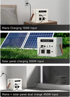 Lifepo4 Battery Solar Generator 1000W 902WH 1804WH 2706WH Portable Power Station 220V 12V Output for Emergency Power Supply