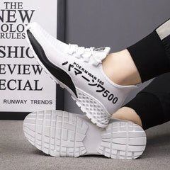 Men's Lightweight Mesh Breathable Casual Sports Shoes Summer Soft Sole Comfortable Outdoor Running Shoes Youth Sneakers Zapatos