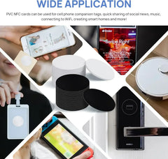 Ntag 215 NFC Phone Available RFID Tags Stickers Adhesive Label NFC Ntag215 Self-adhesive Tag 13.56MHz ISO14443A Sticker