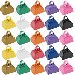 12-100 Pcs Metal Cowbells for Sporting Event 3 Inch Small Noise Makers