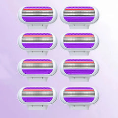 Women Bikini Manual Safety Razor Hair Removal Shaving 3-Layer Stainless Steel Blade Replaceable Shaver Head