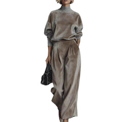 2 Pieces Women's Sets Spring Autumn Pullover Suit Long Sleeve Tops and