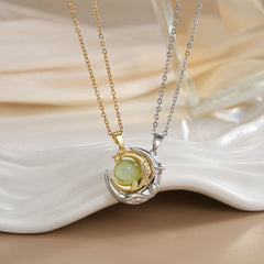 LATS New Stainless Steel Magnetic Sun Moon Couple Necklace Fashion Chain for Men and Women Good Friend Gifts Trend Jewelry