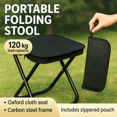 Summer days call for outdoor fun! Use this compact folding stool for family camping, backyard parties, hiking and fishing trips.