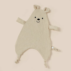 Cute Bear Baby Cotton Comforter Blanket Newborn Sleeping Dolls Rabbit Ears Sleep Toy Soothe Appease Towel Bibs Saliva Towel New