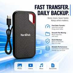 Handy Portable External Hard Drive 1TB 2TB External Hard Disk Data Storage Device For Laptop Desktop Smartphone